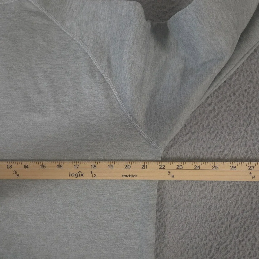 The North Face Pullover Mens M Grey Canyonlands Heather 1/2-Zip Fleece Pocket